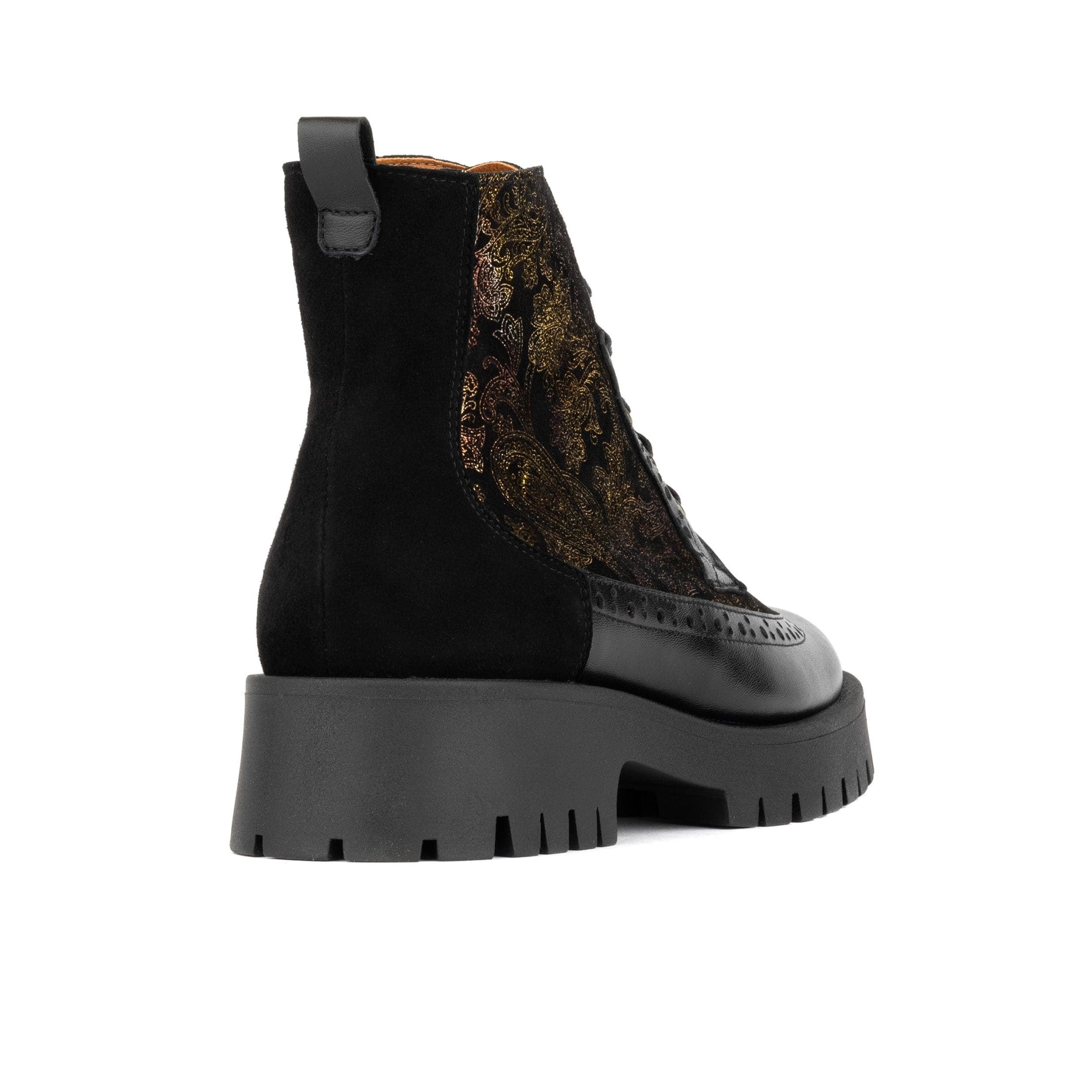 Embassy London Embassy London Women's Hatter Platform - Black & Floral - 4