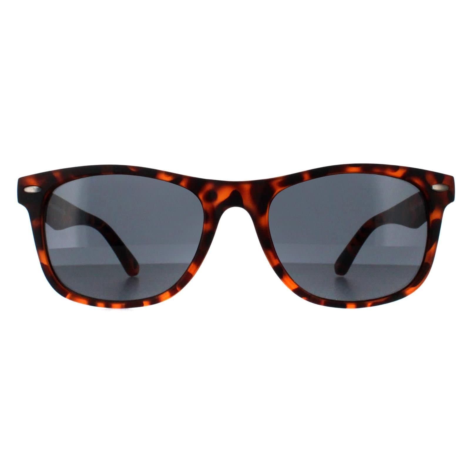 SMARTY SMARTY Men's Rectangle Satin Dark Tortoise Brown Grey SB2309