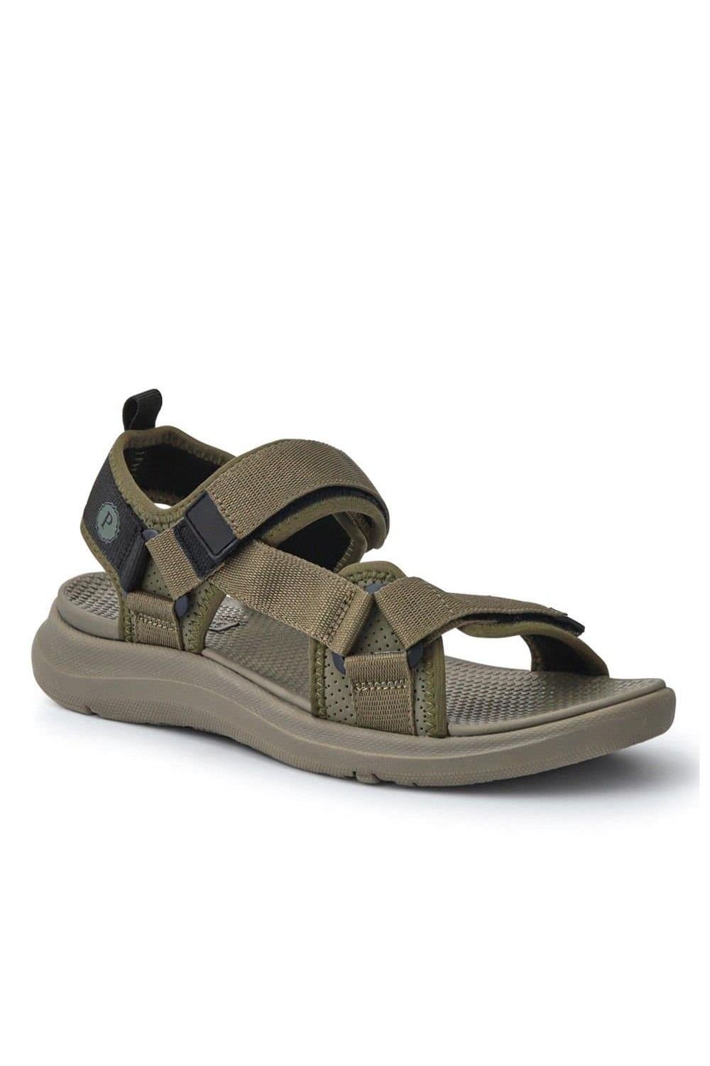 Pavers Pavers Men's Touch-Fastening Casual Sandals in Khaki