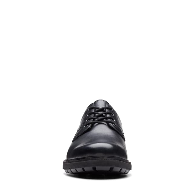 Clarks Clarks Men's Batcombe Tie Black Leather Derby Shoes, Lace Up - 3