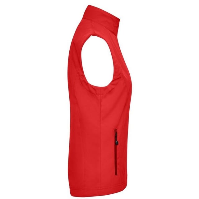 James and Nicholson James and Nicholson Women's Softshell Gilet in Red - 3