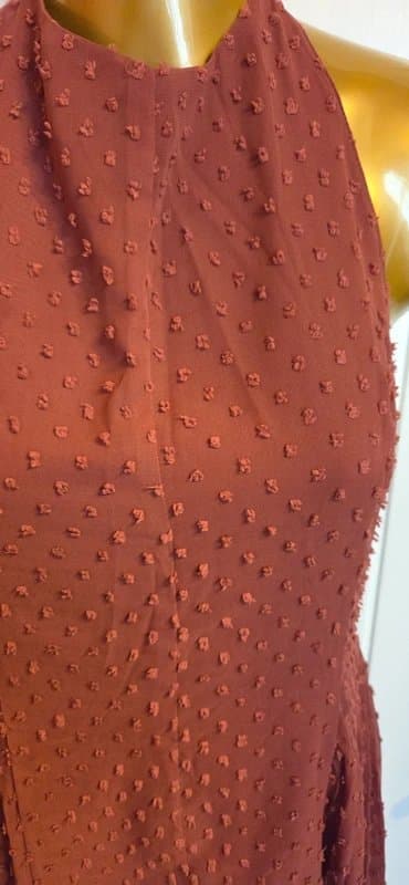 ASOS Design Asos mesh backless halter dress