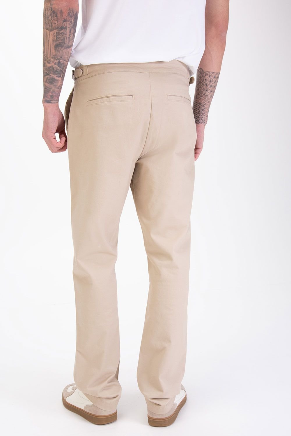 Luke 1977 Luke 1977 Men's Bodmin Buckle Detail Trouser in Stone - 2