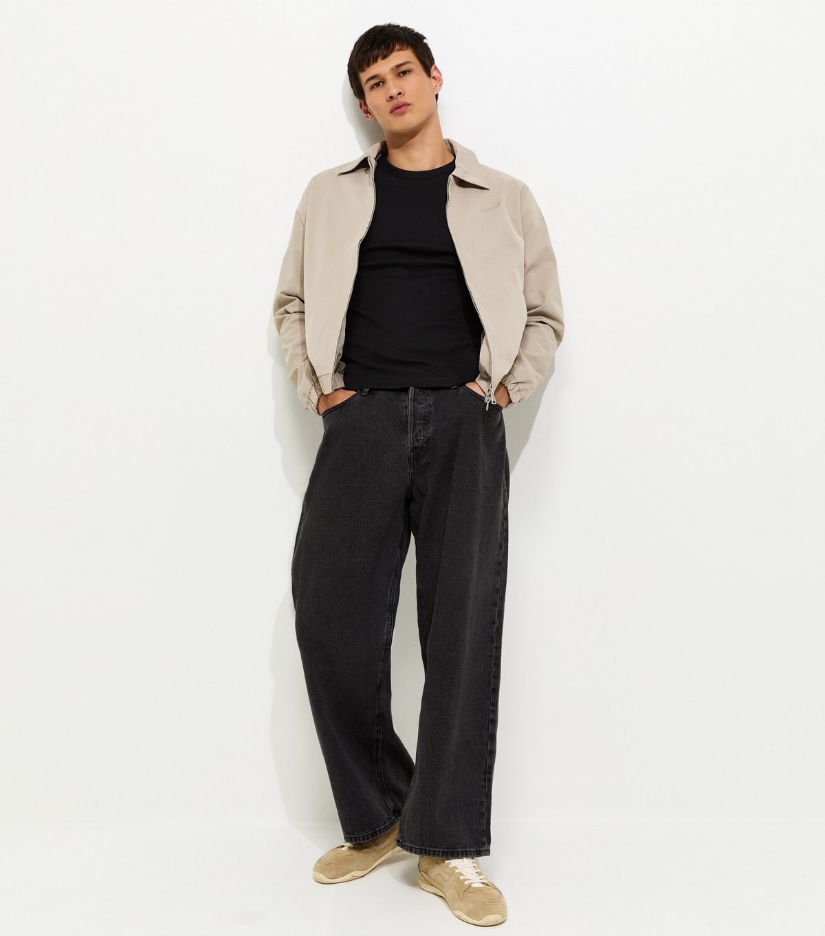 New Look Men's Black Muscle Fit Ribbed Jersey T-Shirt New Look - 3