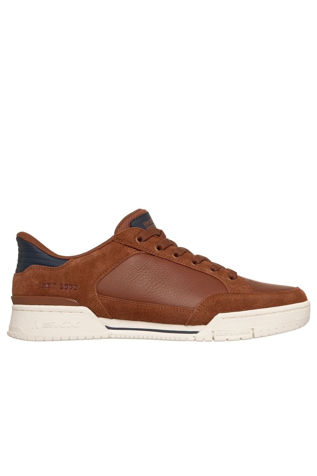 Skechers Skechers Men's RECOIL PERSIUS Slip-Ins Leather Sneaker Brown - 4