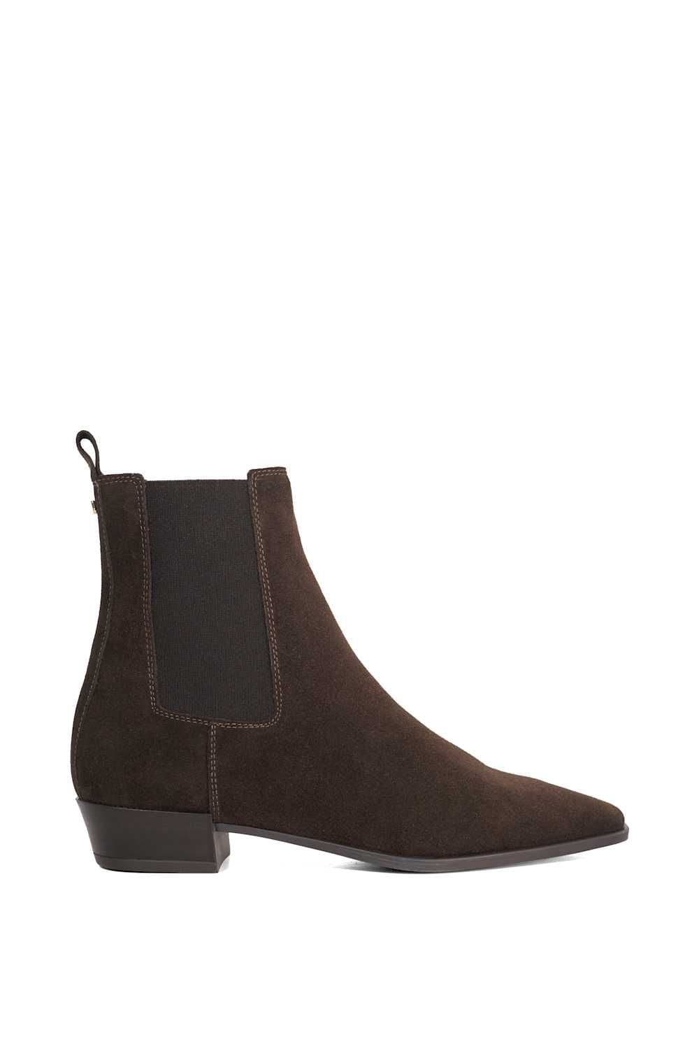 Dune London Dune London Women's 'Parkas' Suede Ankle Boots in Brown