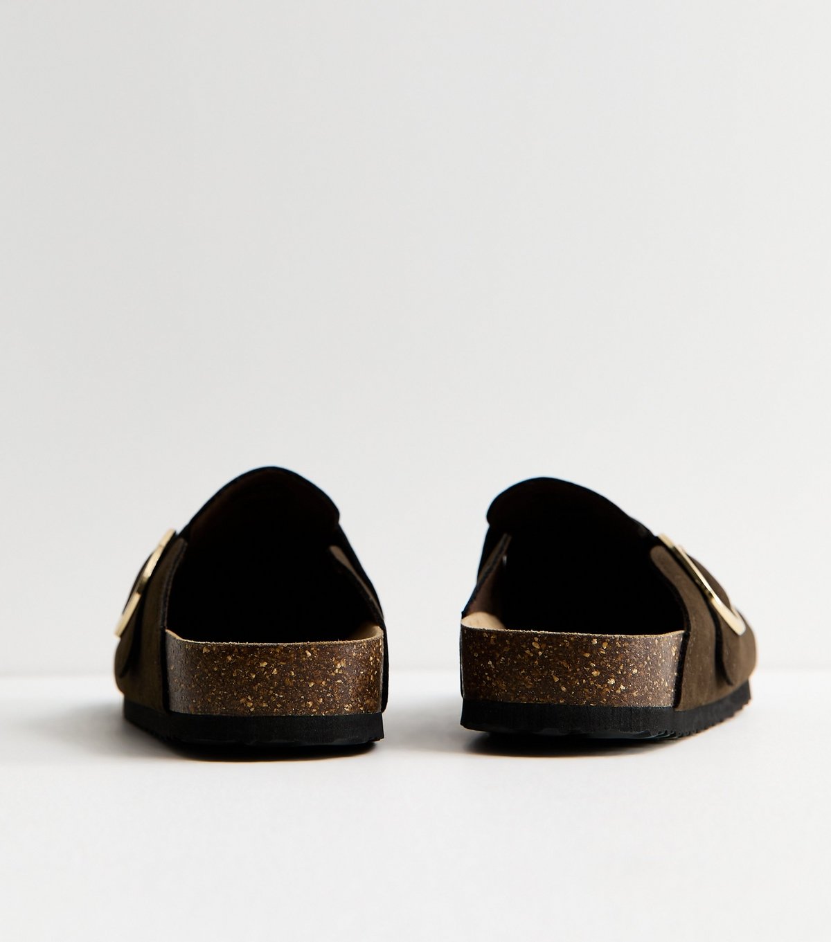 New Look Women's Brown Faux Brushed Leather Clogs Vegan New Look - 4