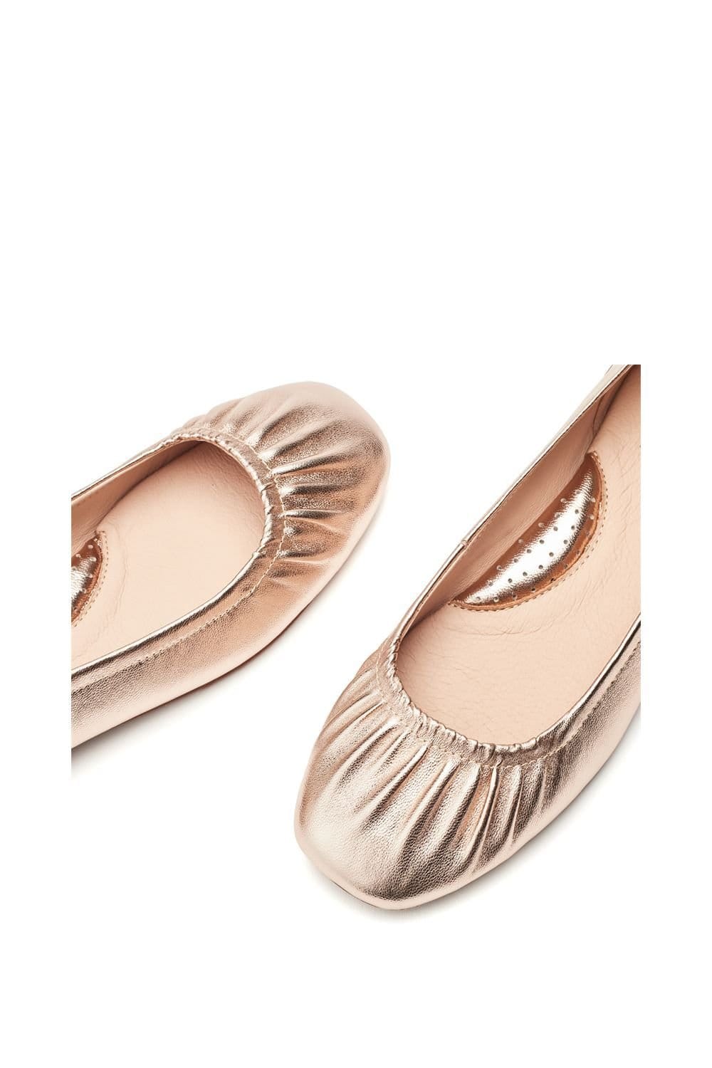 Moda In Pelle Moda In Pelle Women's 'Freesia' Metallic Leather Loafers in Rose Gold - 4