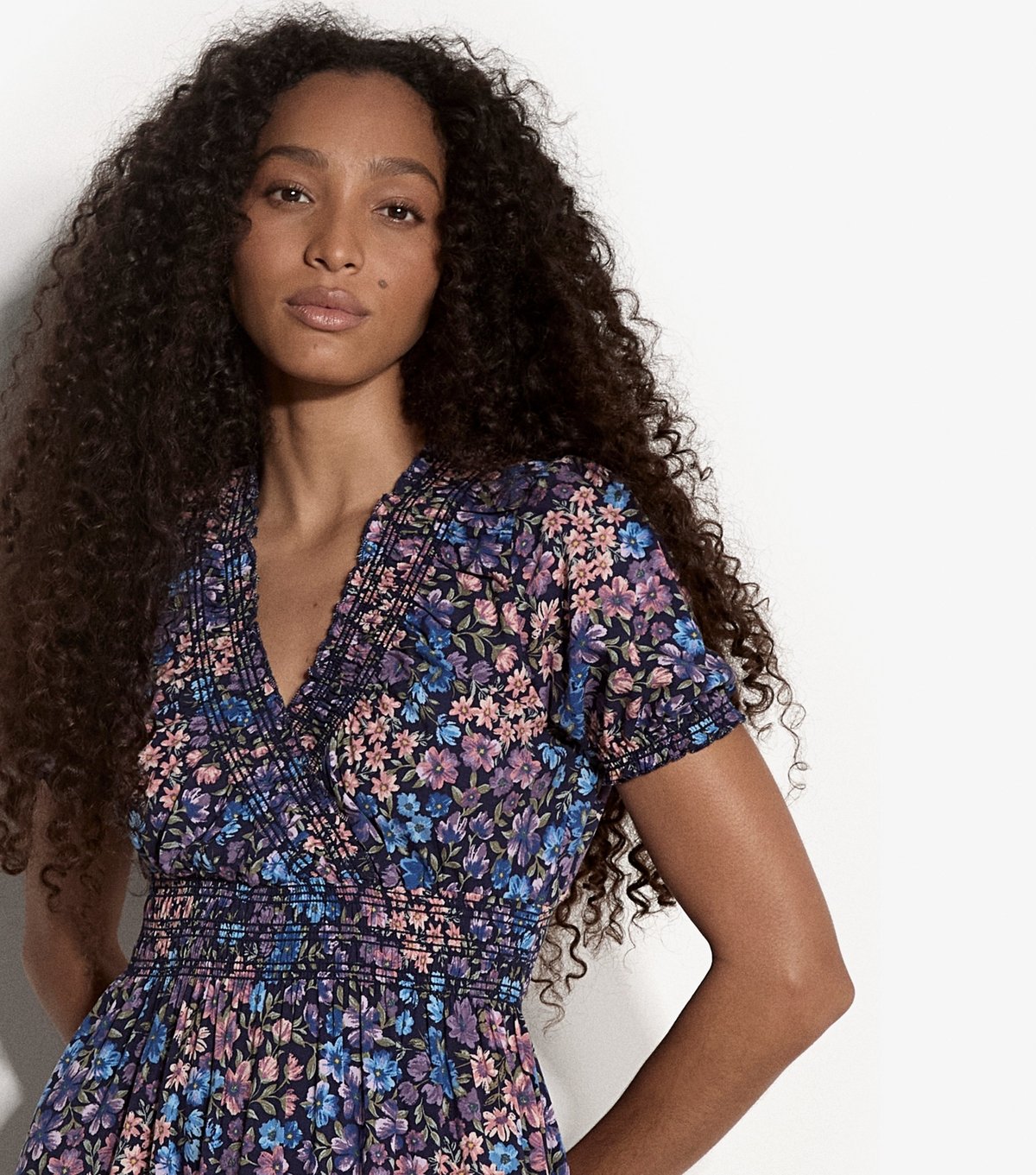 Apricot Women's Blue Iridescent Ditsy Print Mini Dress Apricot New Look - 4