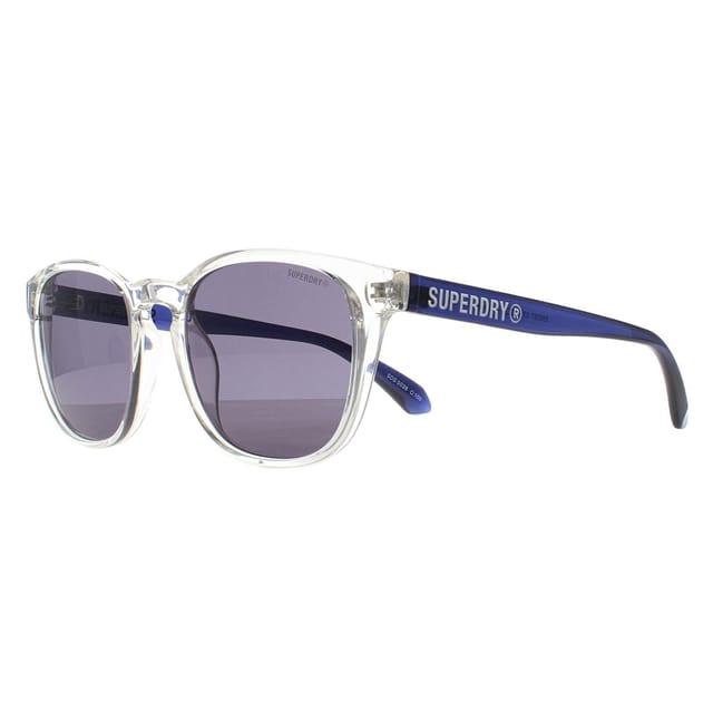 Superdry Superdry Men's Round Crystal & Blue Grey 5038 in Clear - 2