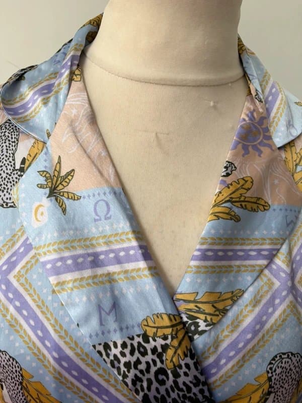 ASOS ASOS Satin Feel Pyjamas – UK 8 – Leopard Print – Excellent Condition