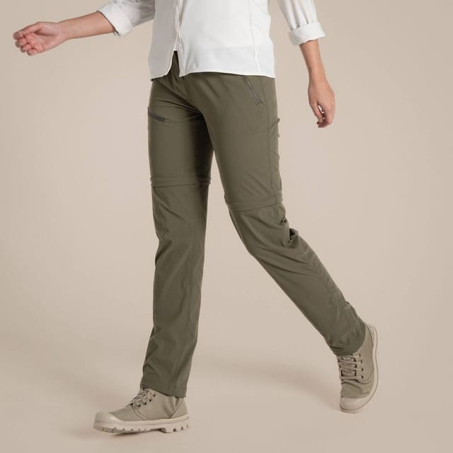 Craghoppers Craghoppers Women's 'Nosilife Pro' Zip-Off Ant Insect Walking Trousers in Dark Green - 2