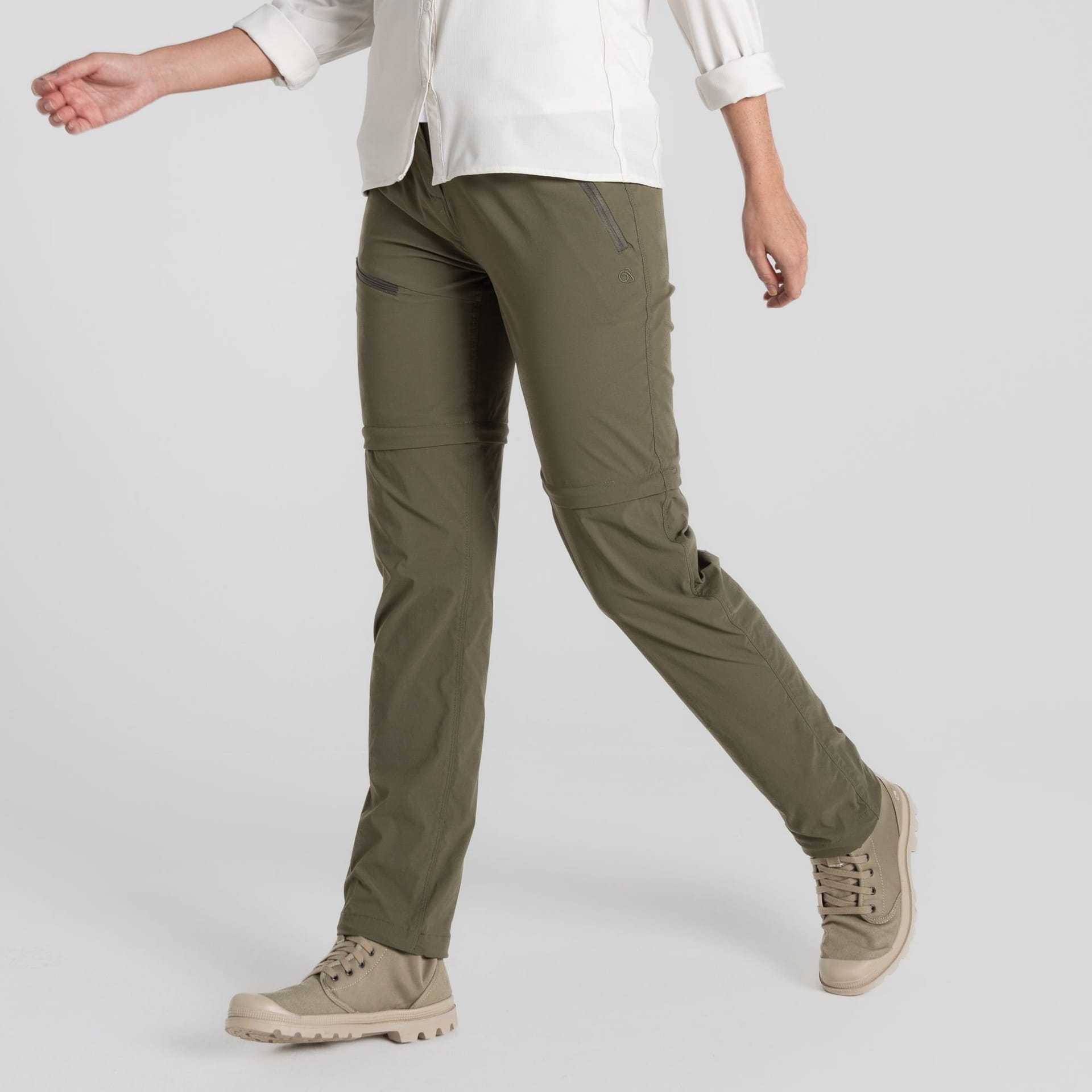 Craghoppers Craghoppers Women's 'Nosilife Pro' Zip-Off Ant Insect Walking Trousers in Dark Green - 4