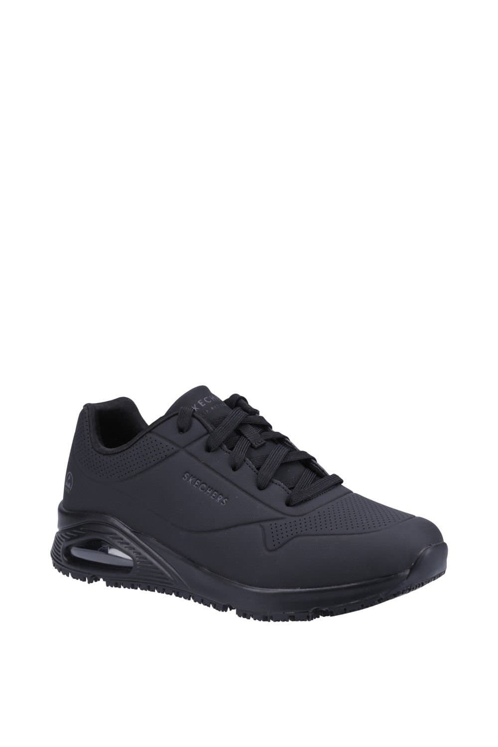 Skechers Skechers Men's Work Relaxed Fit: Uno SR - Sutal Work Shoe in Black