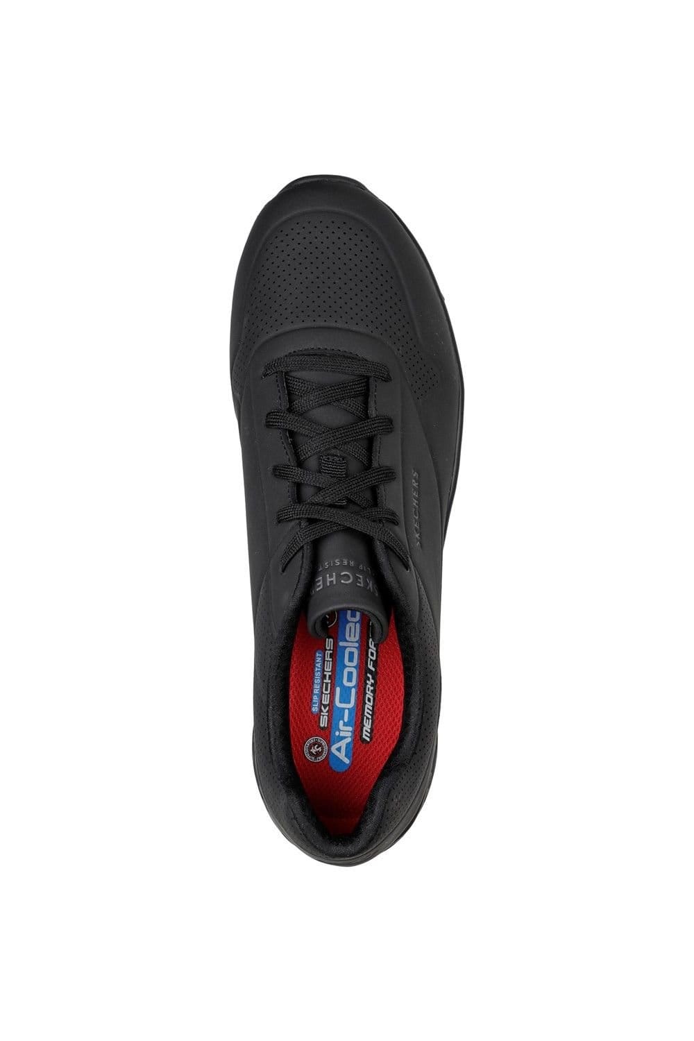 Skechers Skechers Men's Work Relaxed Fit: Uno SR - Sutal Work Shoe in Black - 4
