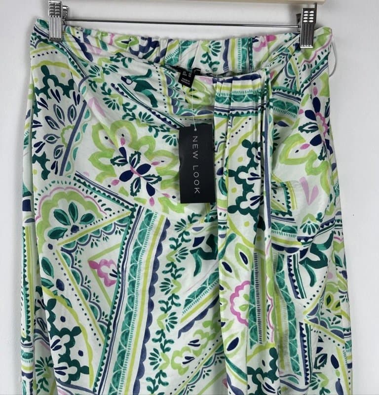 New Look New look - printed tile sarong - size 14 - green