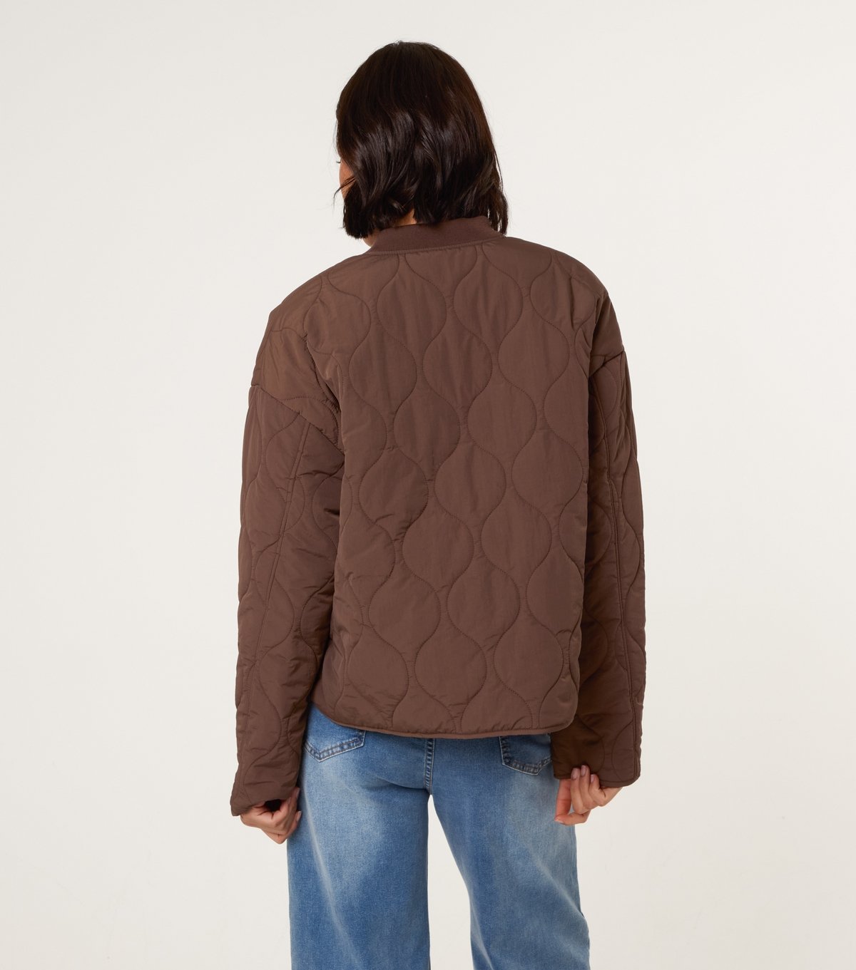 Blue Vanilla Women's Brown Quilted Jacket Blue Vanilla New Look - 4