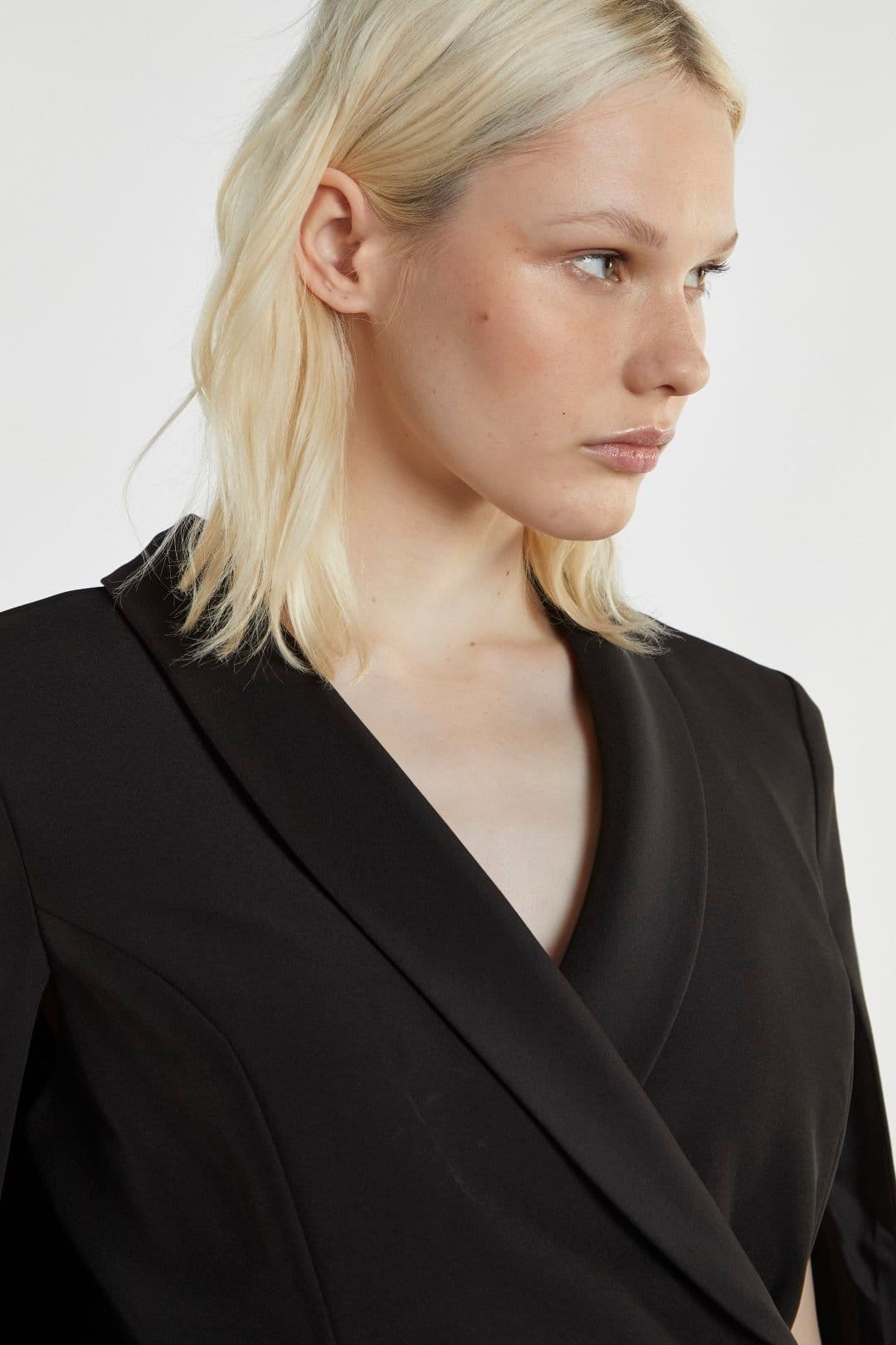Shnoo Shnoo Women's Blazer-Cape Mini-Dress in Black - 4