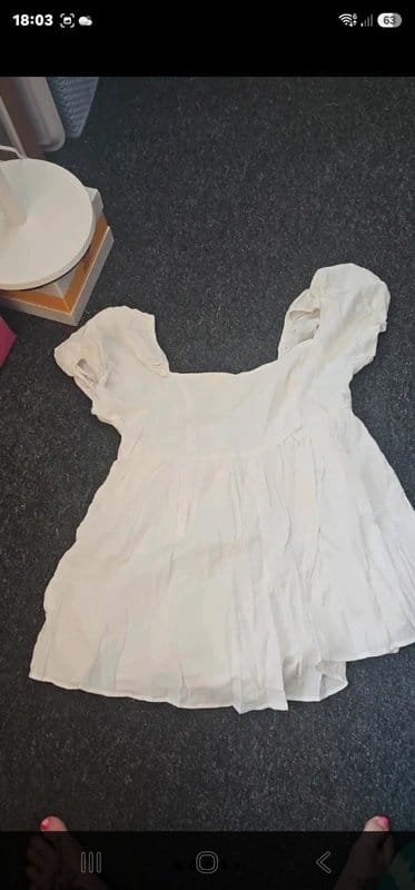 ASOS Cream Smock Playsuit Jumpsuit Romper