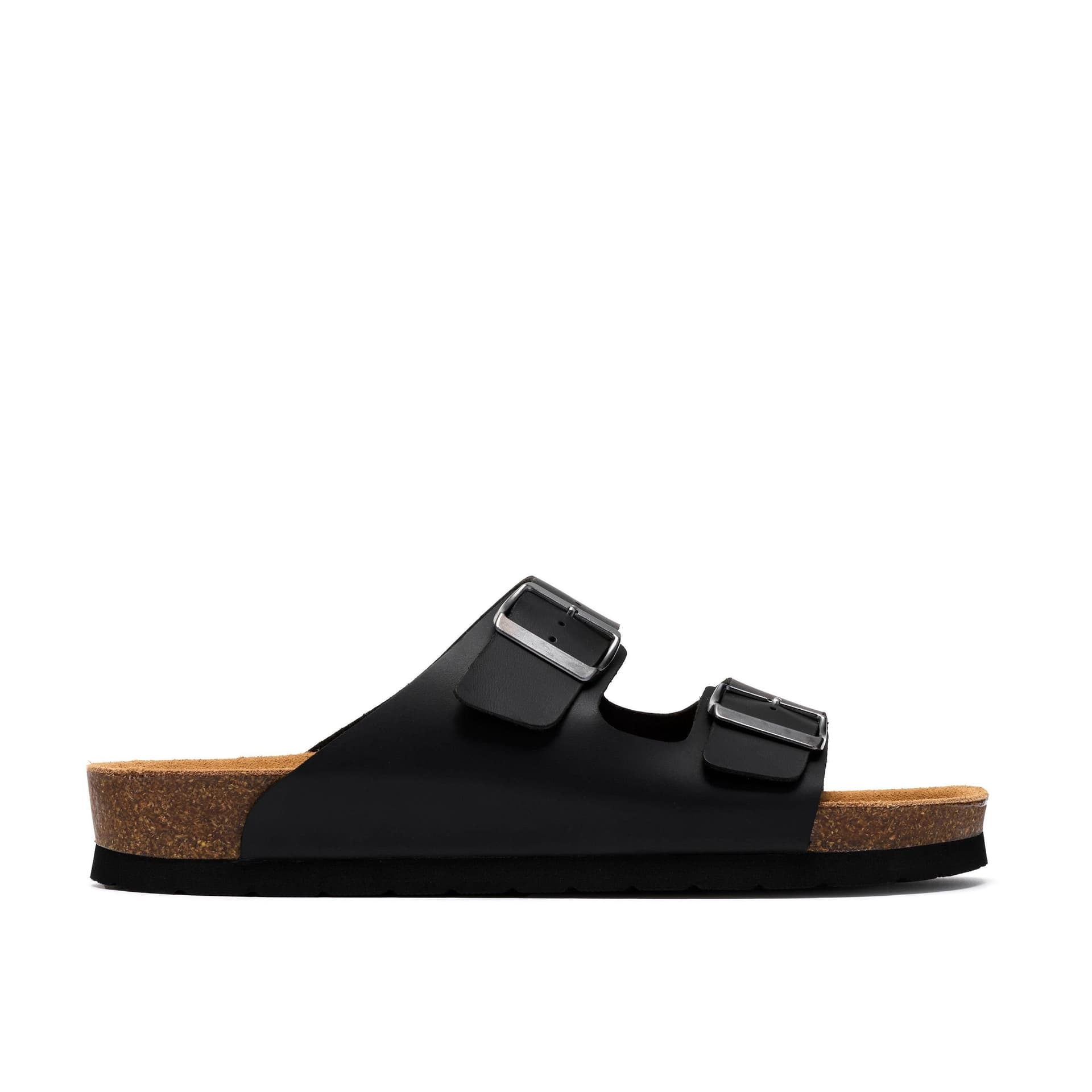 Clarks Clarks Men's Sidmouth Strap Black Leather Sliders