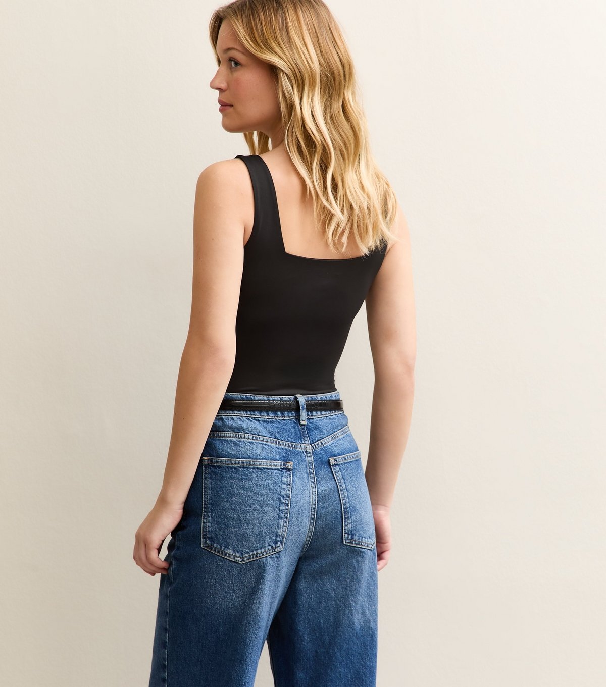 New Look Women's Black Square Neck Bodysuit New Look - 4