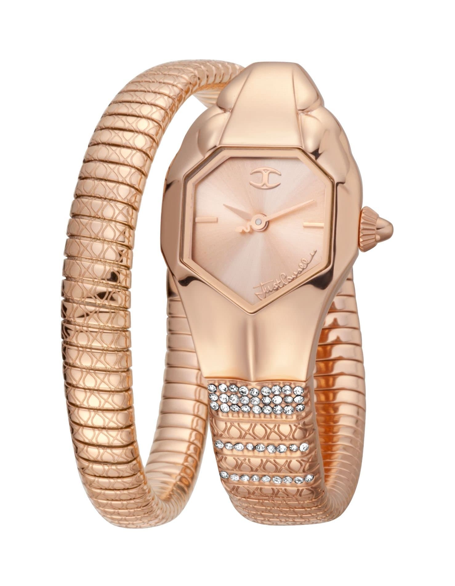 Just Cavalli Just Cavalli Women's Just Glam EVO 2 Diamond Rose Gold Bracelet Watch