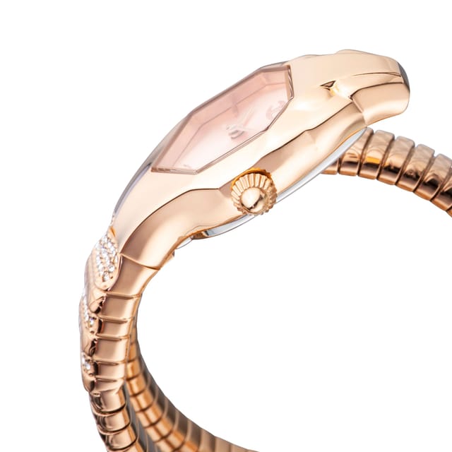 Just Cavalli Just Cavalli Women's Just Glam EVO 2 Diamond Rose Gold Bracelet Watch - 3