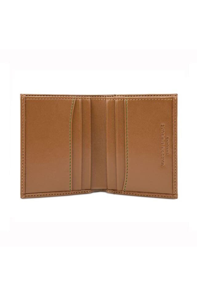 Watson & Wolfe Watson & Wolfe Men's Compact Card Wallet in Tan - 2
