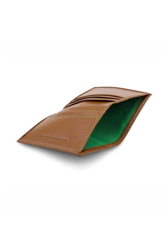 Watson & Wolfe Watson & Wolfe Men's Compact Card Wallet in Tan - 3