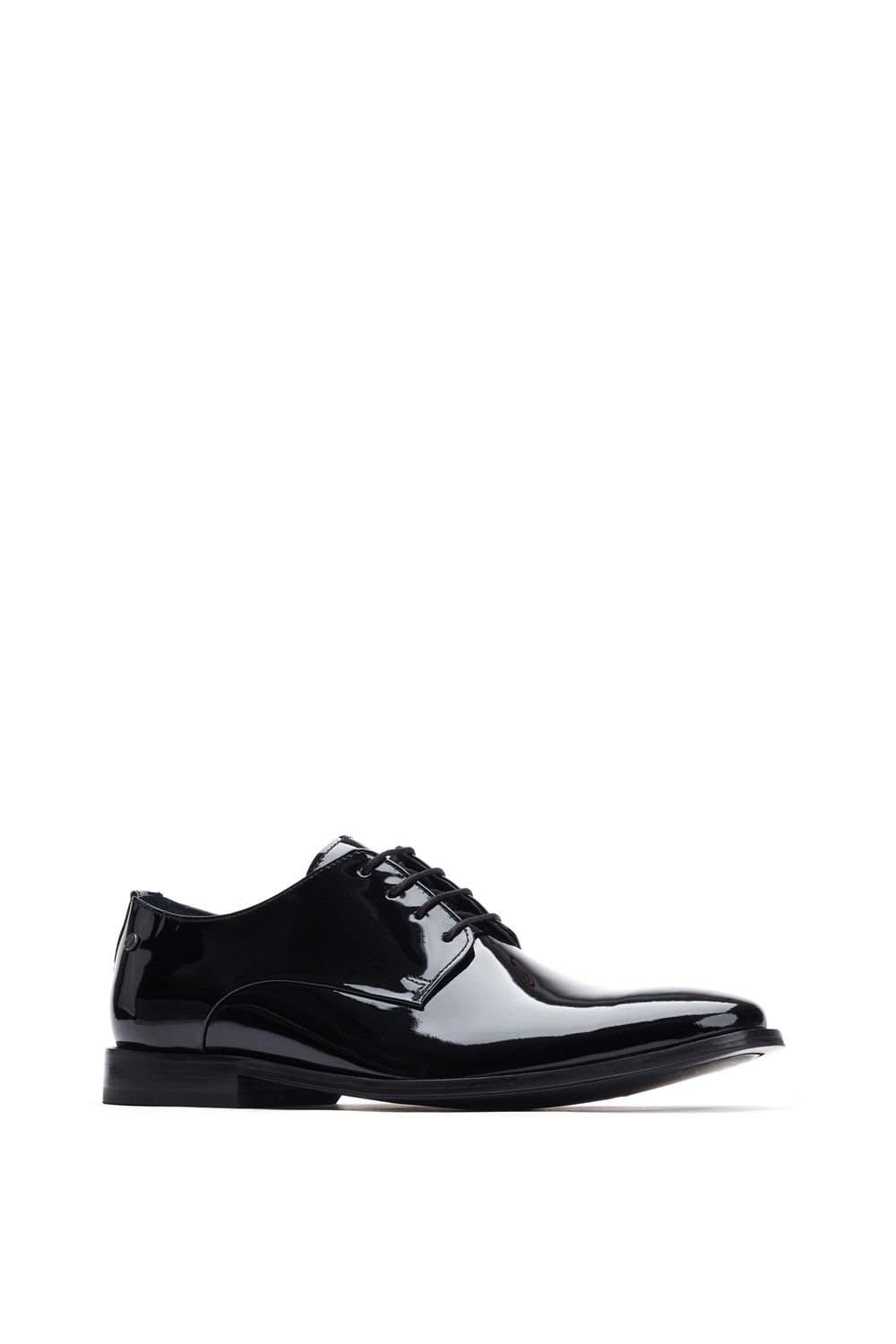 Base London Base London Men's Marley Lace Up Patent Shoe in Black