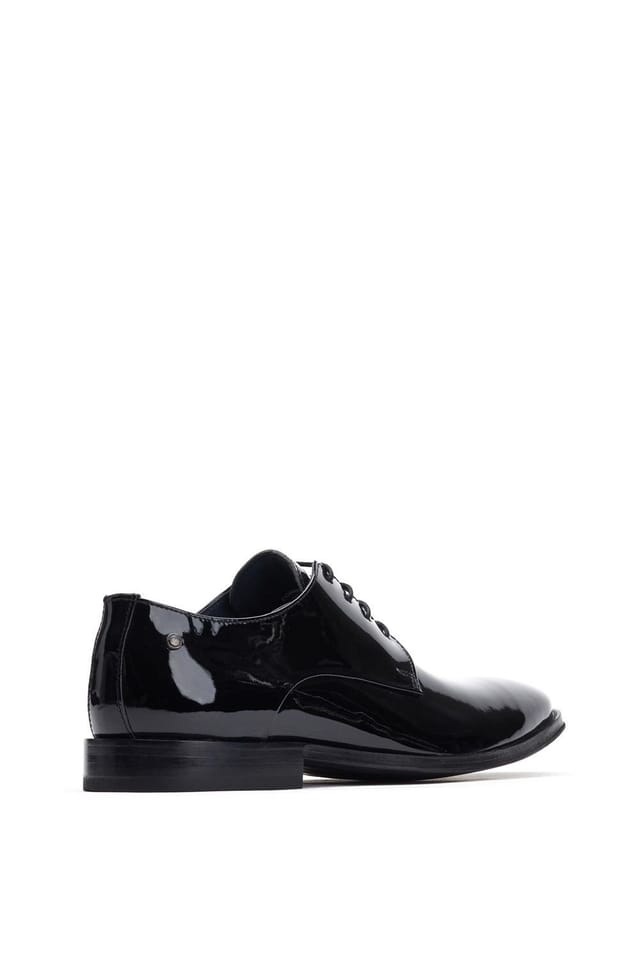 Base London Base London Men's Marley Lace Up Patent Shoe in Black - 2