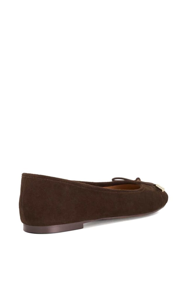 Dune London Dune London Women's 'Highest' Suede Ballet Pumps in Brown - 3
