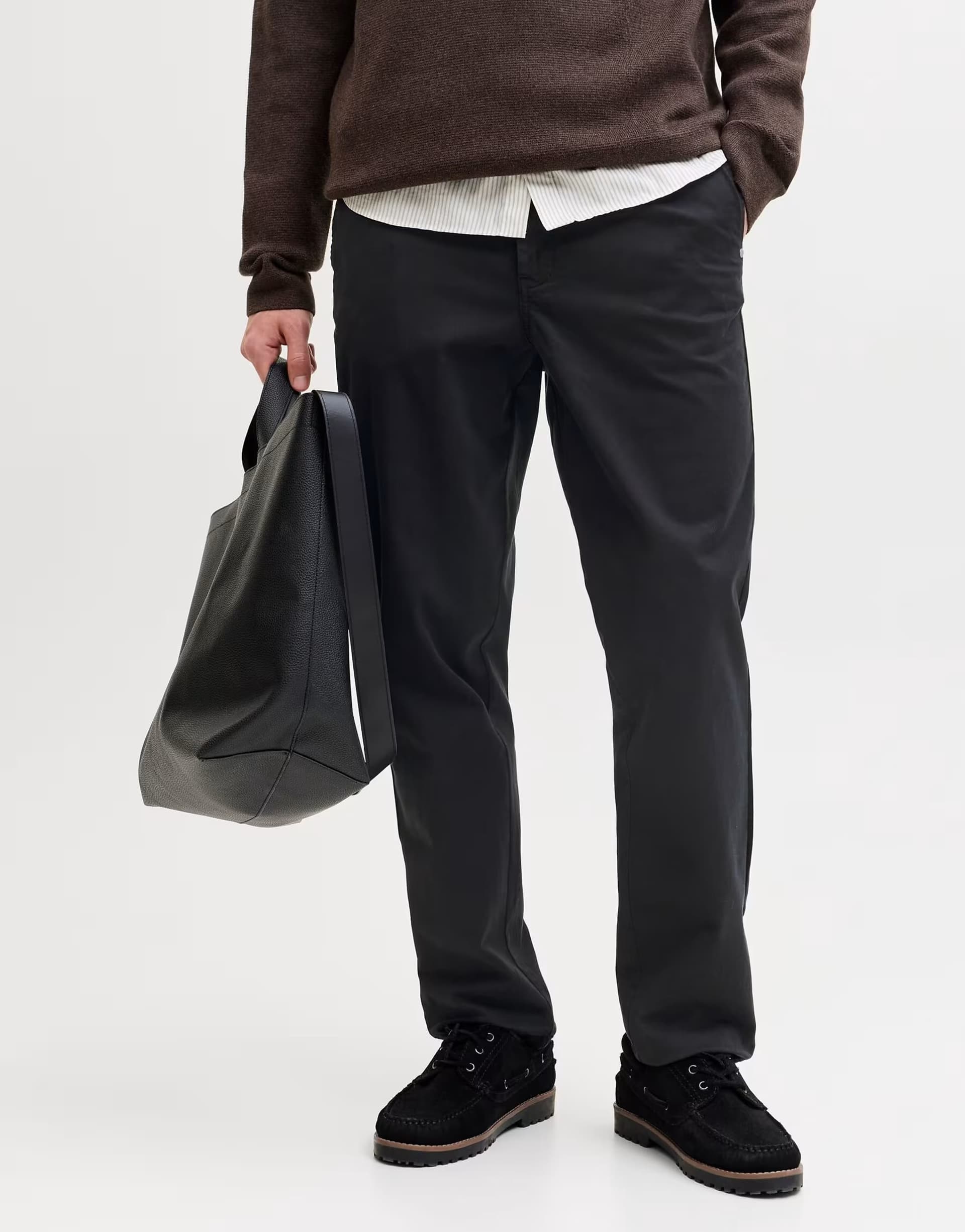 ASOS Jack & Jones Chino trousers in black