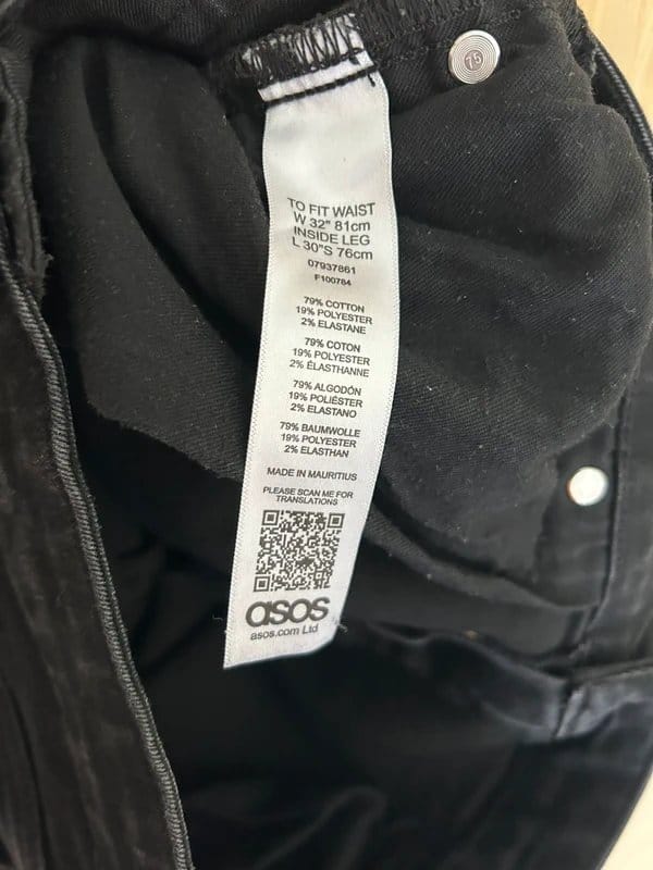 ASOS Men's Super Skinny Black Jeans