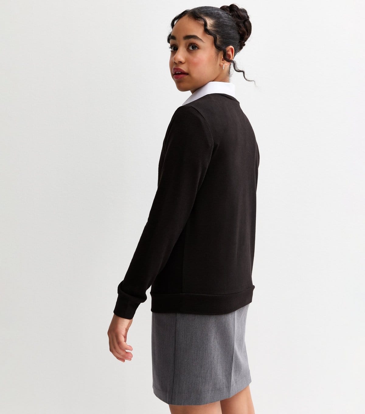New Look Pack of 2 Girls' Black V-Neck School Jumpers New Look - 4