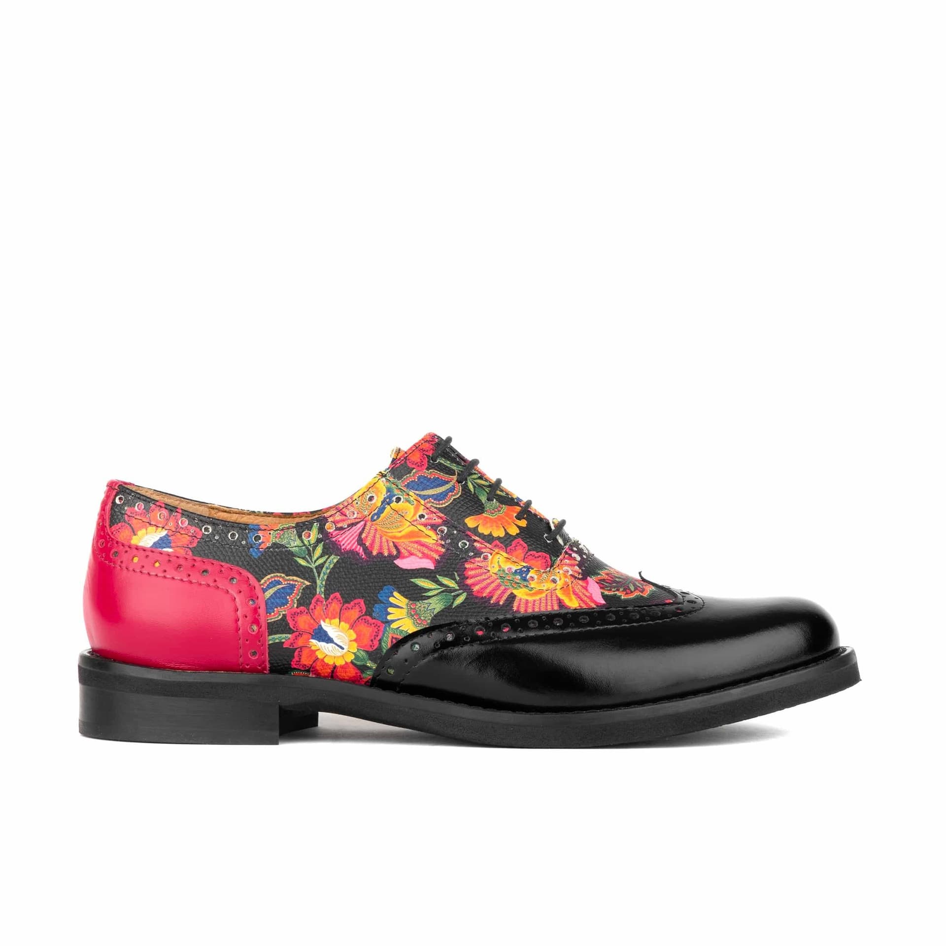 Embassy London Embassy London Women's Vivienne - Black & Red Flowers