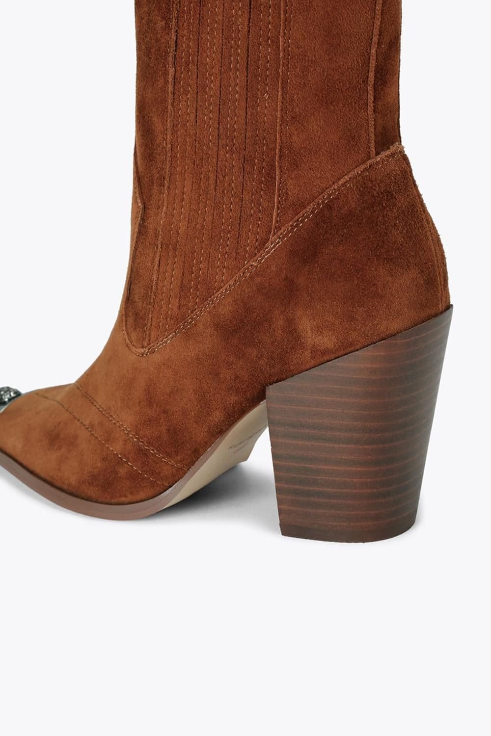 Kurt Geiger London Kurt Geiger London Women's 'Regent Western Ankle Boot' Suede Boots in Camel - 4