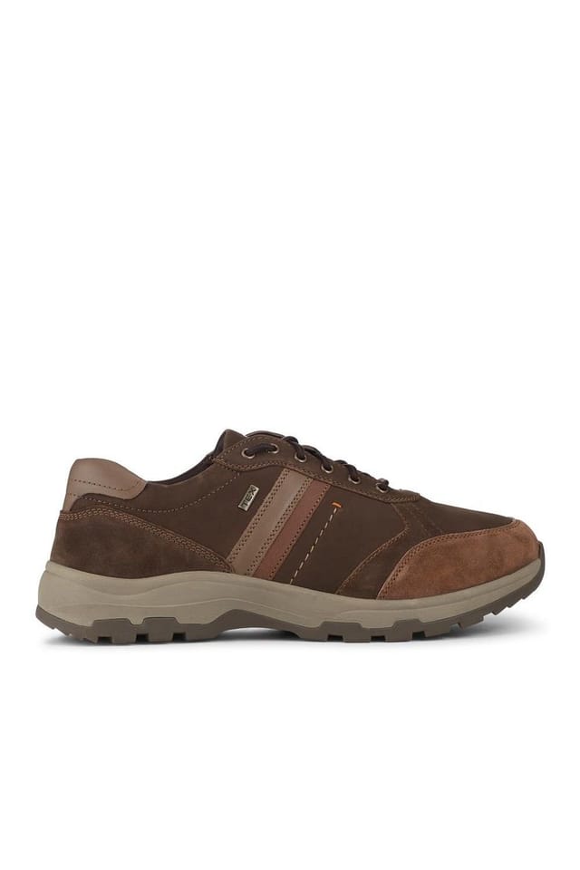Easyfit Easyfit Men's Extra Wide Water Resistant Lace Up Shoes in Brown - 2