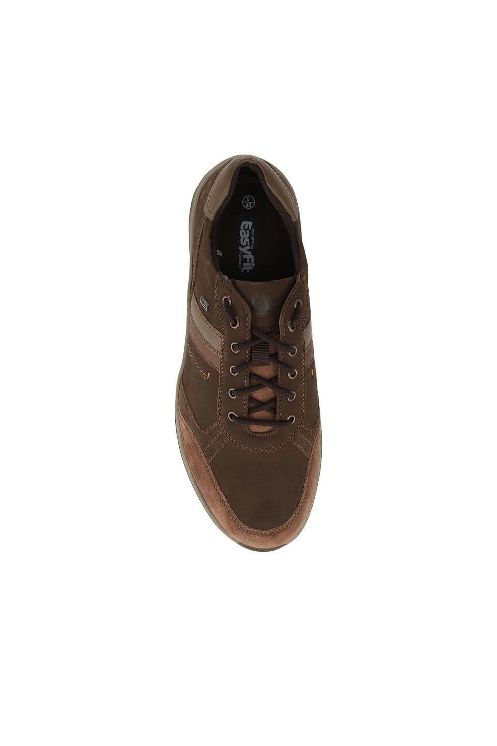 Easyfit Easyfit Men's Extra Wide Water Resistant Lace Up Shoes in Brown - 4