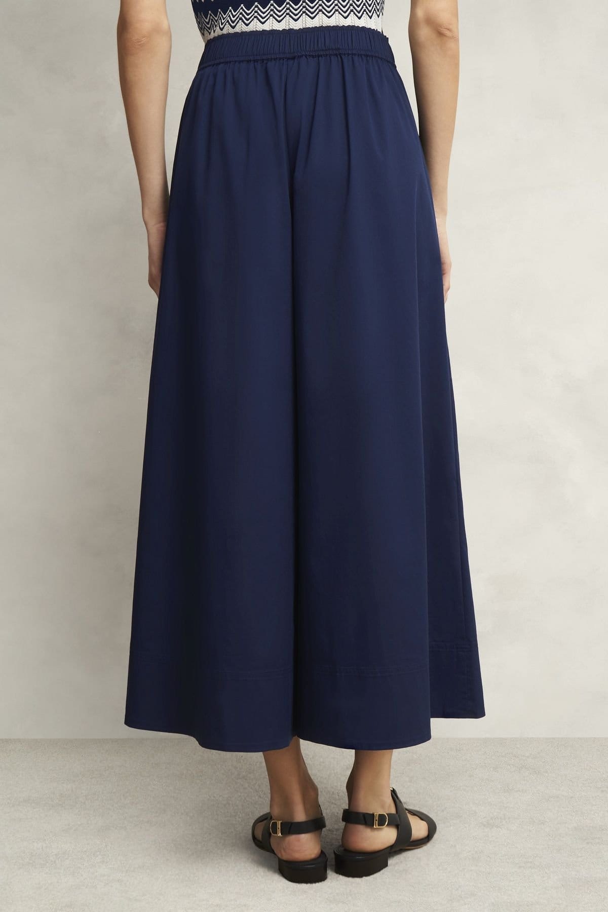 Hobbs London Hobbs London Women's Ranworth Wide Leg Culottes in Dark Navy - 4