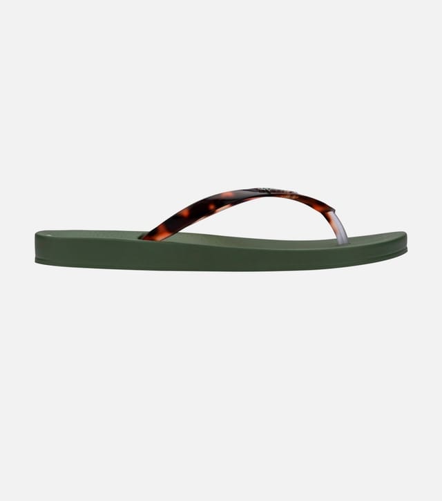 Ipanema Women's Khaki Tortoise Shell Flip Flops Ipanema New Look - 3