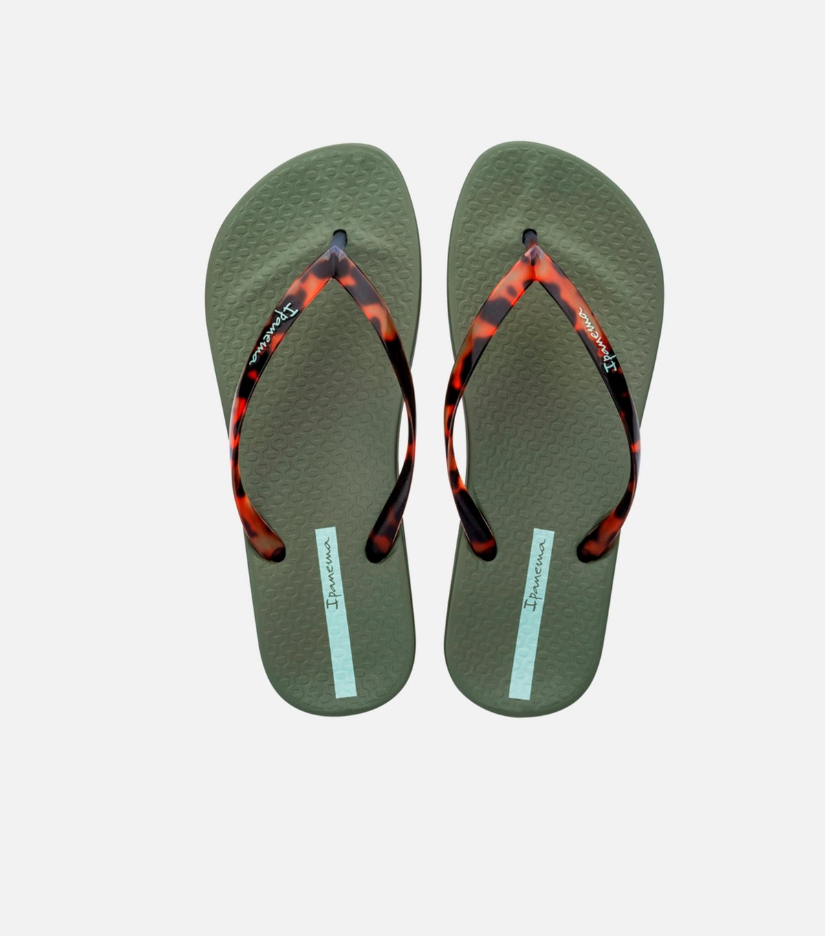 Ipanema Women's Khaki Tortoise Shell Flip Flops Ipanema New Look - 4