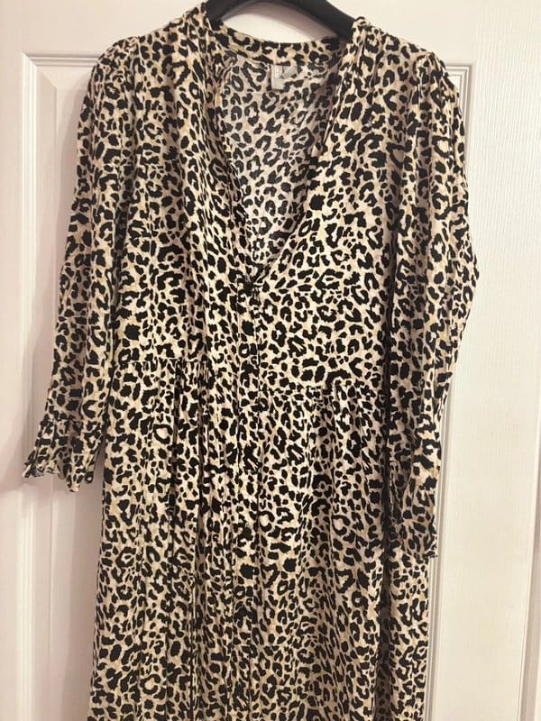 ASOS ASOS plunge shirt dress cute statement wedding party work holiday 12-14 same day post - 1