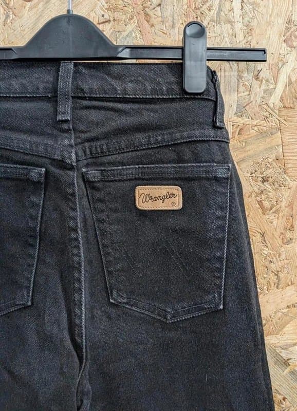 Wrangler Wrangler Roxanne Black High Waist Jeans 10 W26 L32 Women Straight Fit Stretch