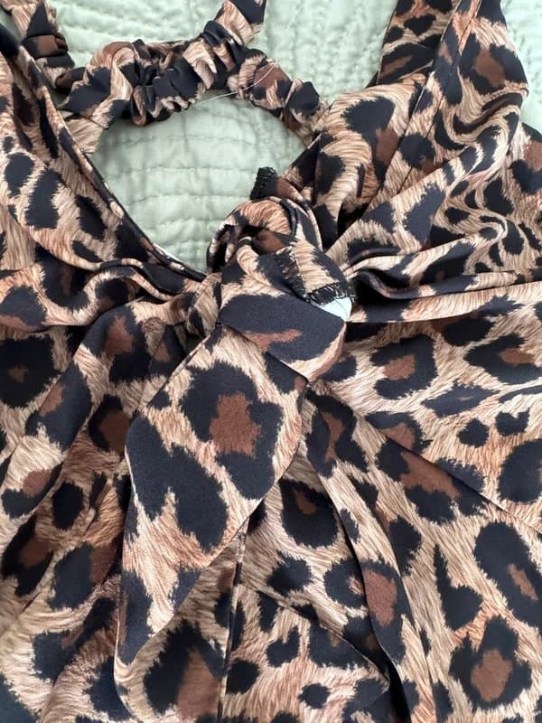 ASOS ASOS luxe leopard mini dress