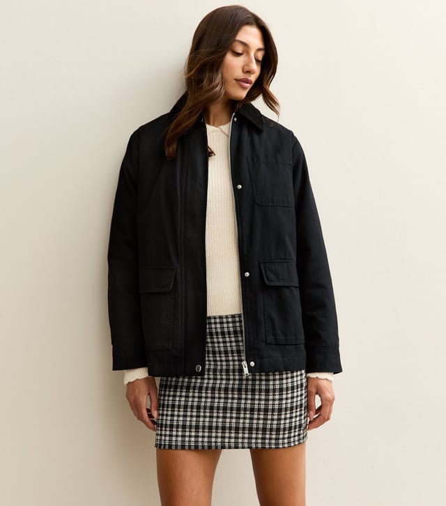 New Look Women's Tall Black Check Tube Mini Skirt New Look - 2