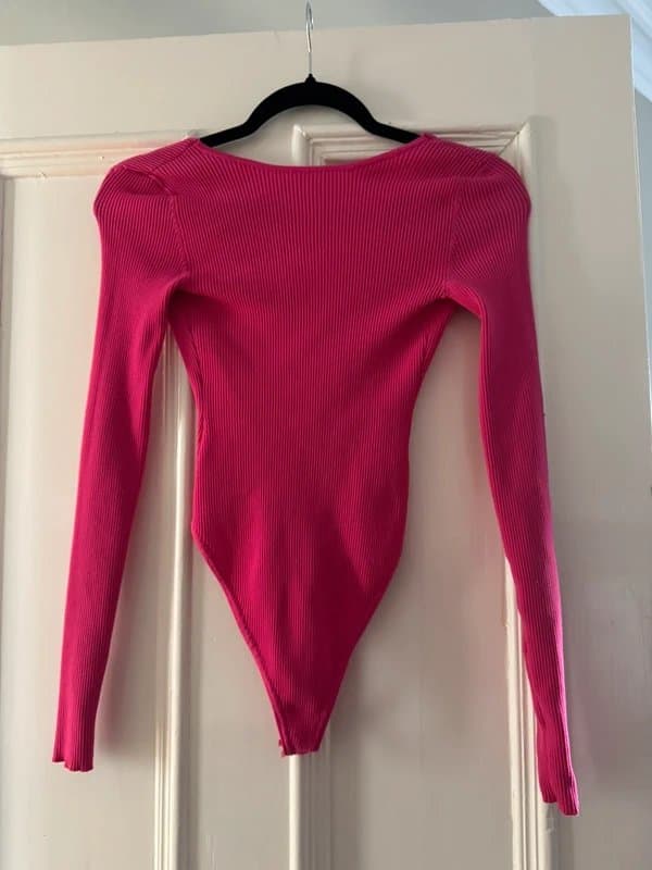 Bershka Bershka hot pink bodysuit M