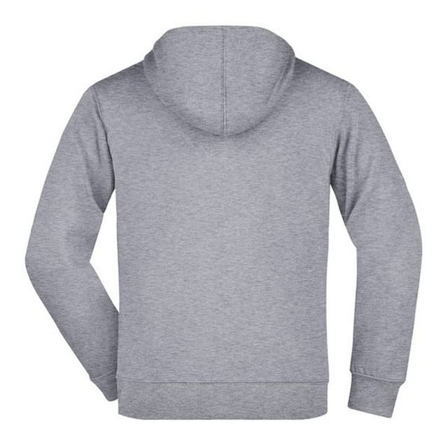 James and Nicholson James and Nicholson Men's Full Zip Hoodie in Grey - 2
