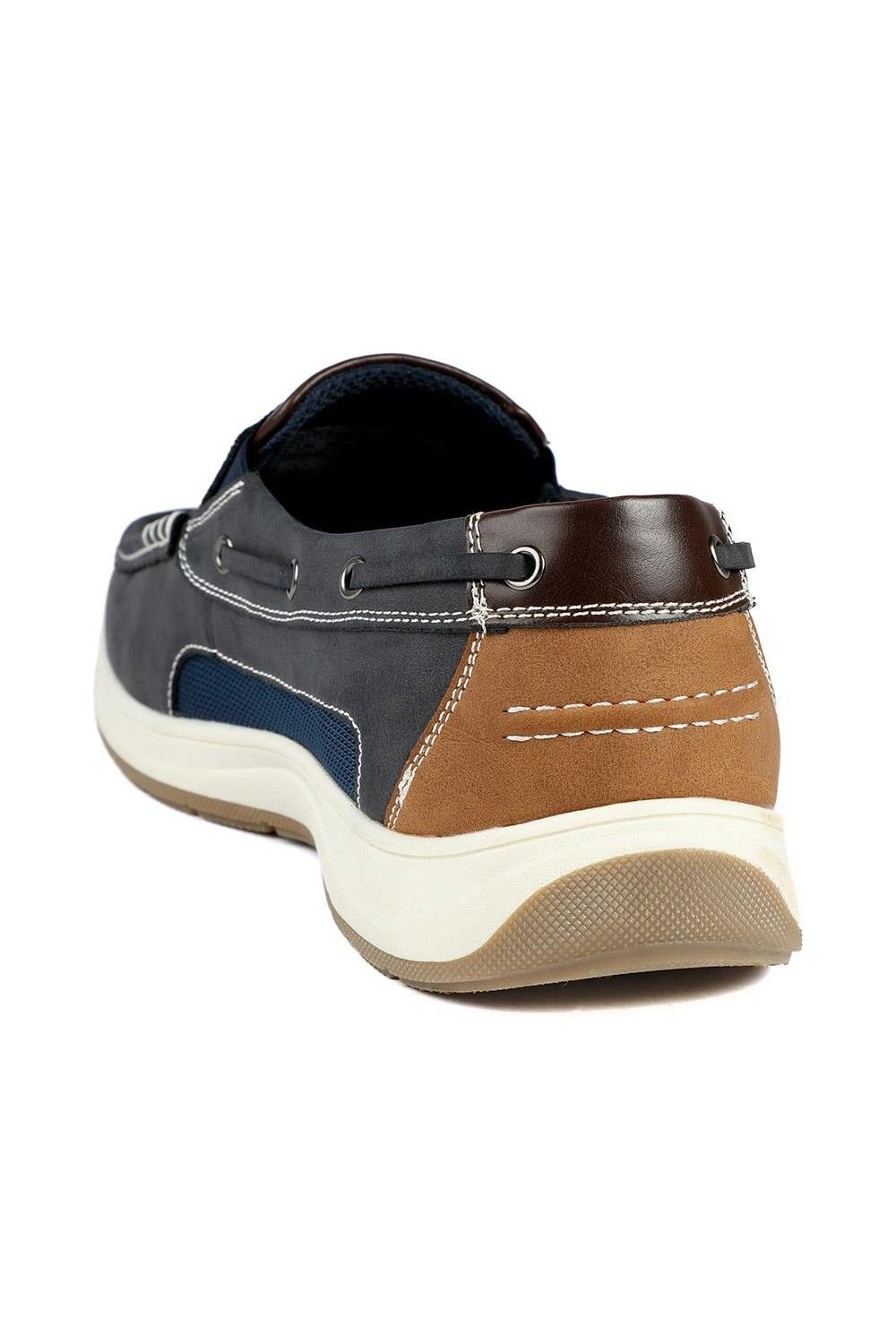 Pavers Pavers Men's Wide Fit Slip On Casual Shoes in Navy - 3