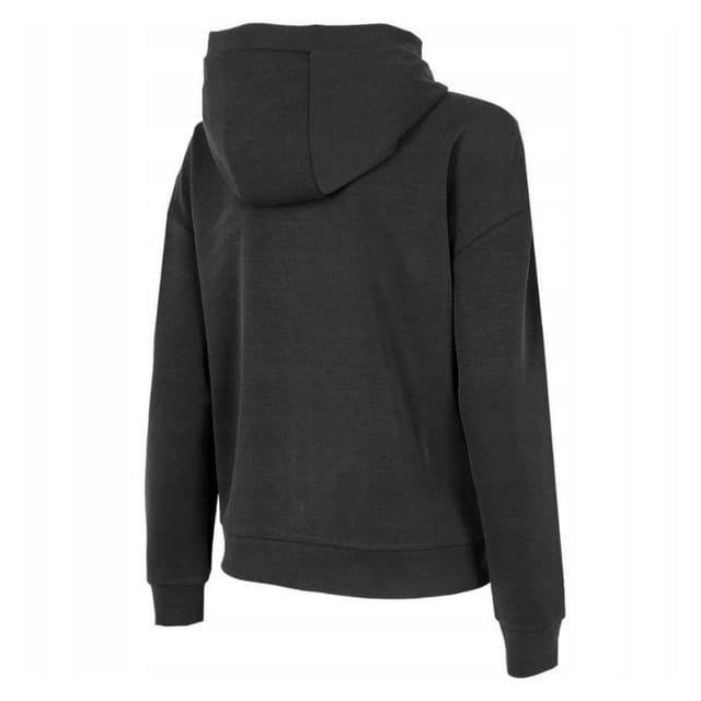 4F 4F Women's H4Z22 BLD041 Full Zip Hoodie in Black - 2